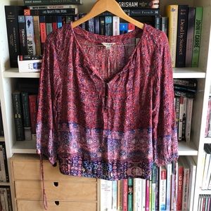 Lucky Brand Bohemian Blouse